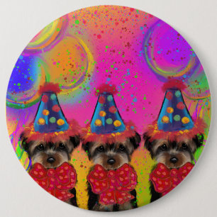 Yorkie Poo 6 Cm Round Badge