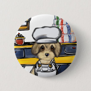 Yorkie Poo 6 Cm Round Badge