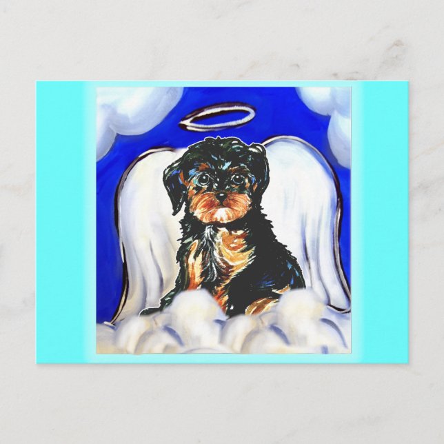 Yorkie Poo Angel Postcard (Front)