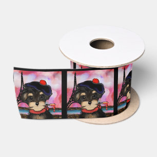 YORKIE POO ARTIST IN PARIS        SATIN RIBBON