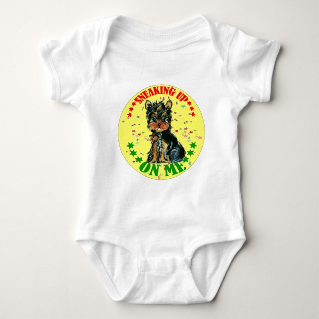 YORKIE POO BABY BODYSUIT (Front)