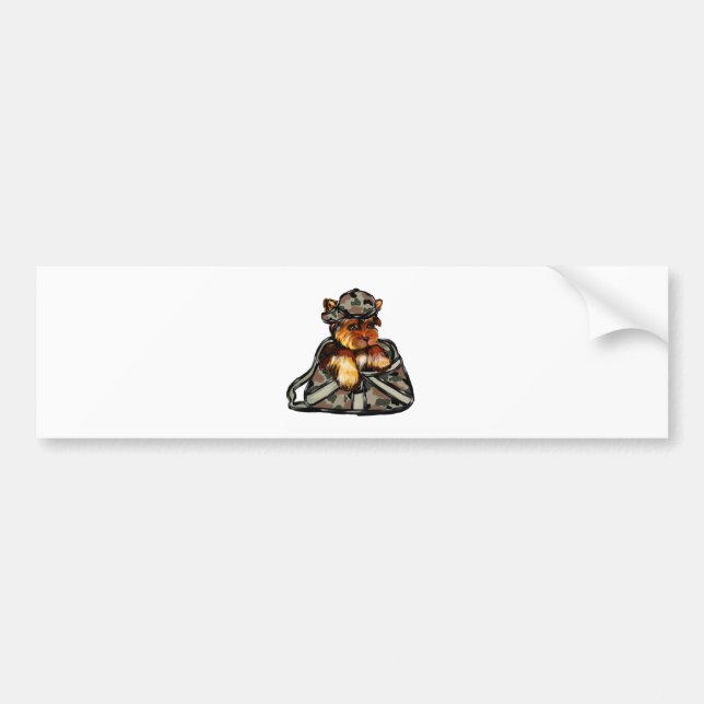 YORKIE POO BUMPER STICKER (Front)