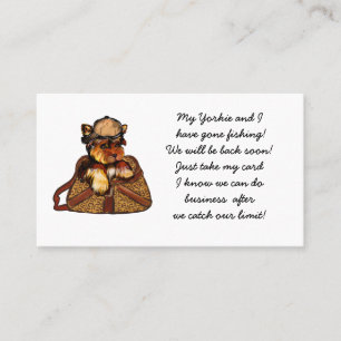 YORKIE POO BUSINESS CARD