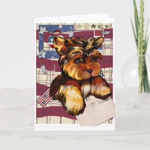YORKIE POO CARD