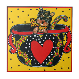 Yorkie Poo Ceramic Tile