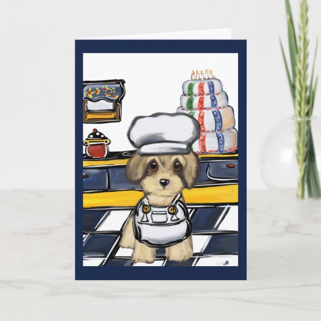 Yorkie Poo Chef Card (Front)