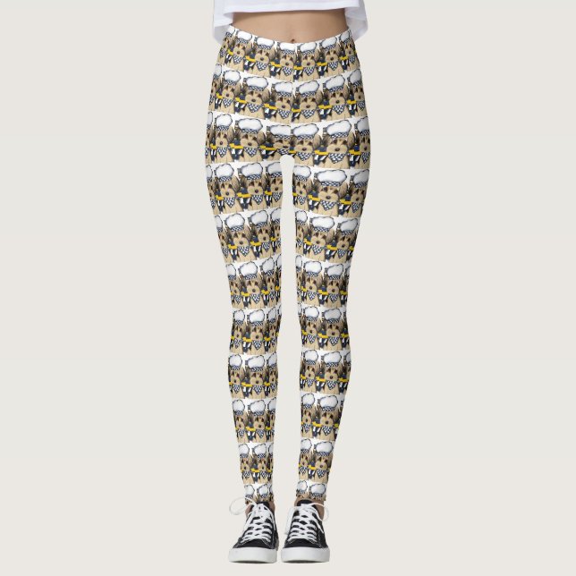 YORKIE POO CHEF LEGGINGS (Front)