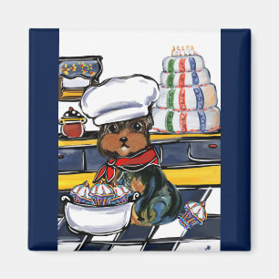Yorkie Poo chef Magnet