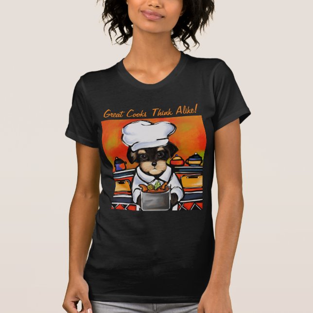 Yorkie Poo Chef  T-Shirt (Front)