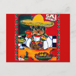 Yorkie Poo Cinco de Mayo Postcard