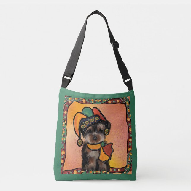 Yorkie  Poo     Crossbody Bag (Front)
