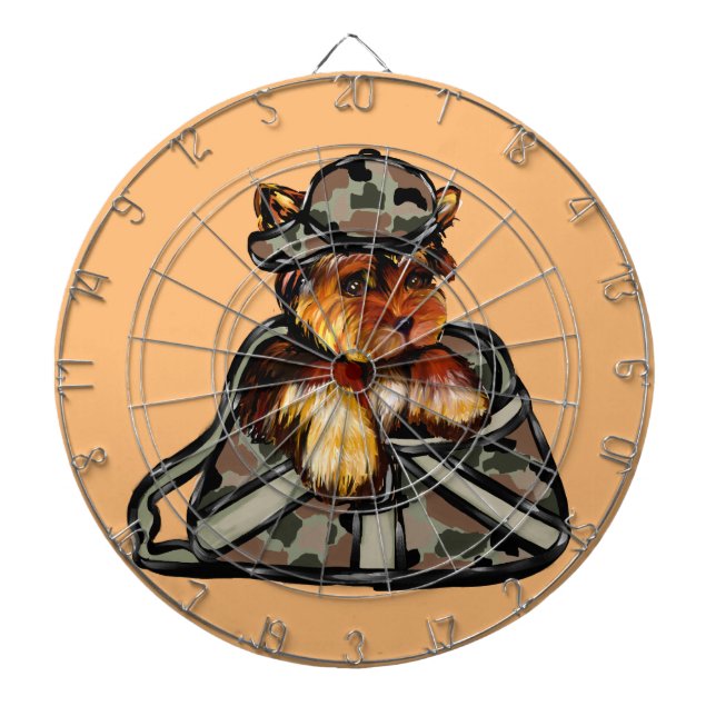 YORKIE POO DARTBOARD (Front)