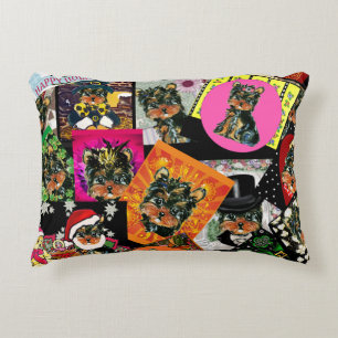 YORKIE POO DECORATIVE CUSHION
