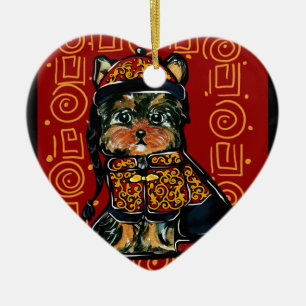 Yorkie Poo, Dog of the Year 2018! Ceramic Tree Decoration