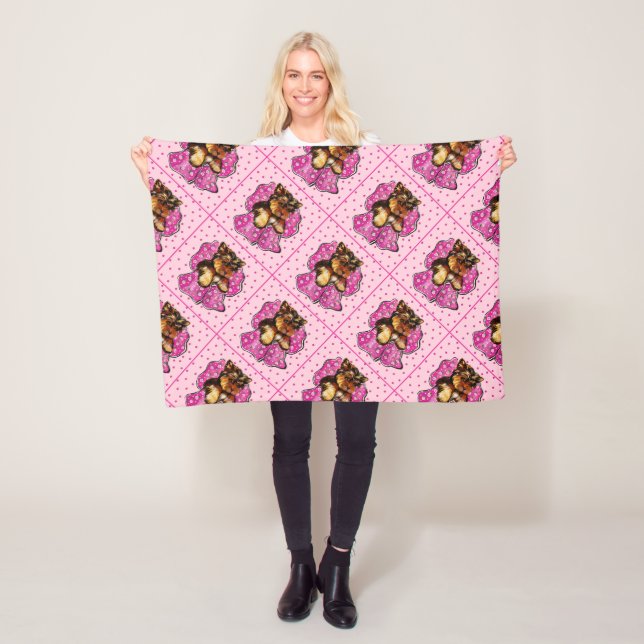Yorkie Poo Fleece Blanket (In Situ)