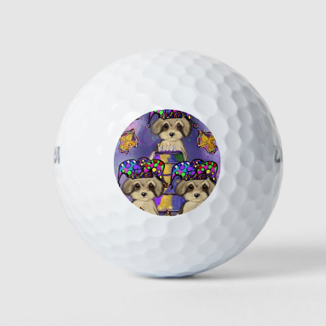 Yorkie Poo Golf Balls (Front)