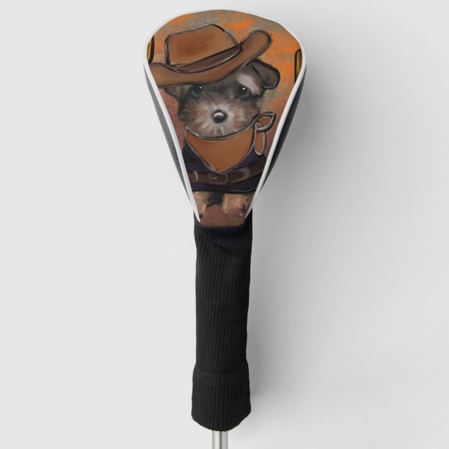 Yorkie Poo Golf Head Cover (Front)