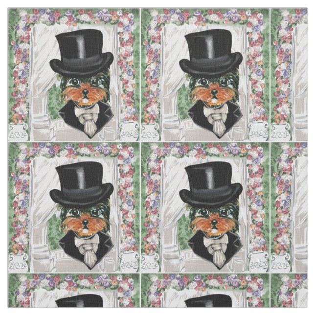 Yorkie Poo Groom Fabric (Swatch)