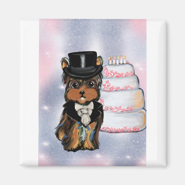 Yorkie poo Groom Magnet (Front)