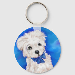 YORKIE POO KEY RING