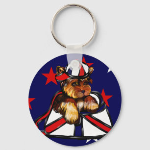 YORKIE POO KEY RING