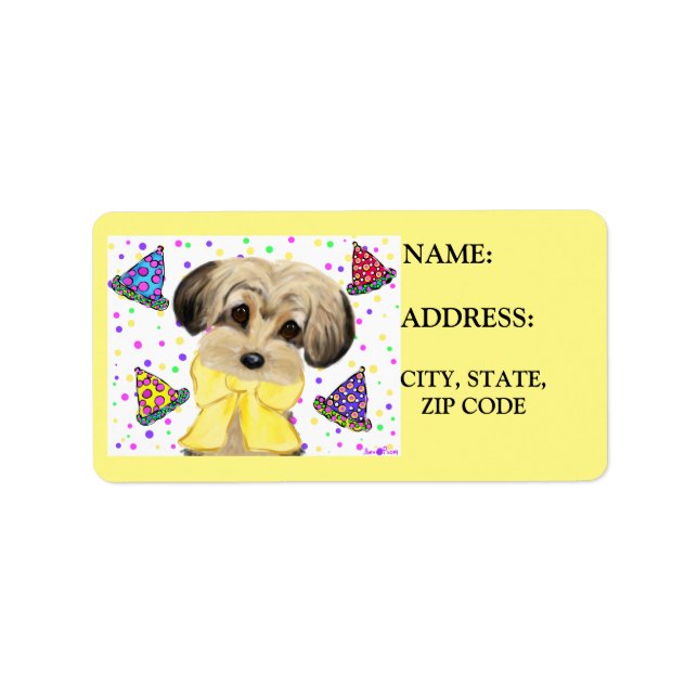 YORKIE POO LABEL (Front)