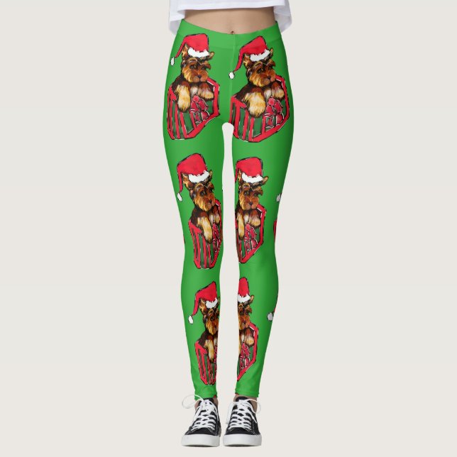 Yorkie Poo Leggings (Front)
