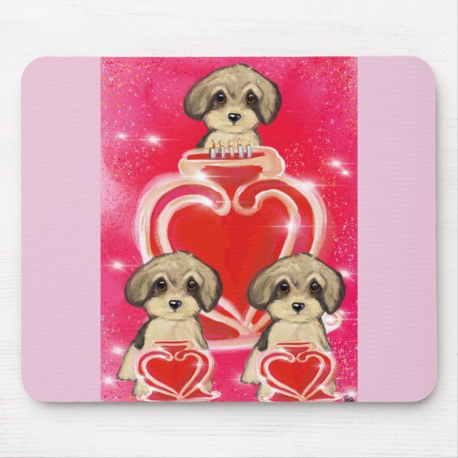 Yorkie Poo Mouse Pad (Front)