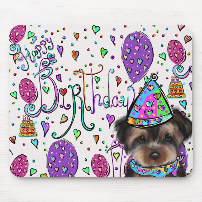 Yorkie Poo Mouse Pad (Front)