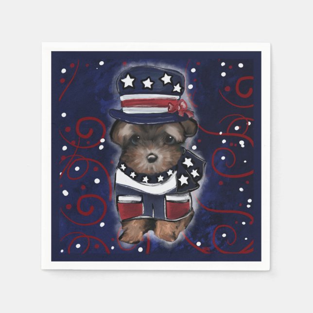 Yorkie Poo Napkin (Front)