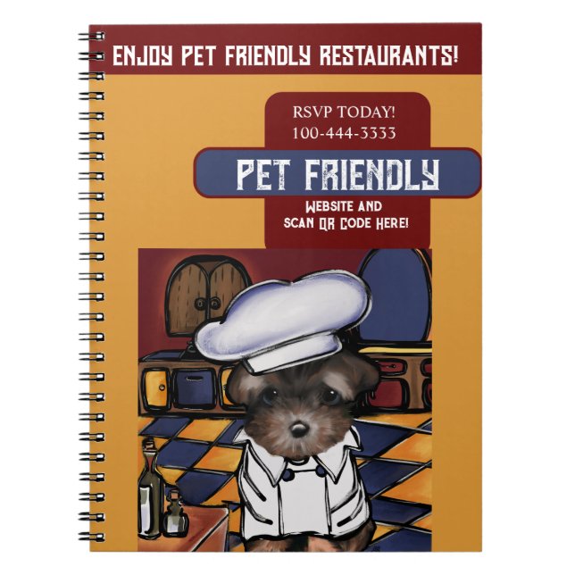Yorkie Poo  Notebook (Front)