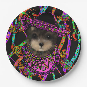Yorkie Poo   Paper Plate