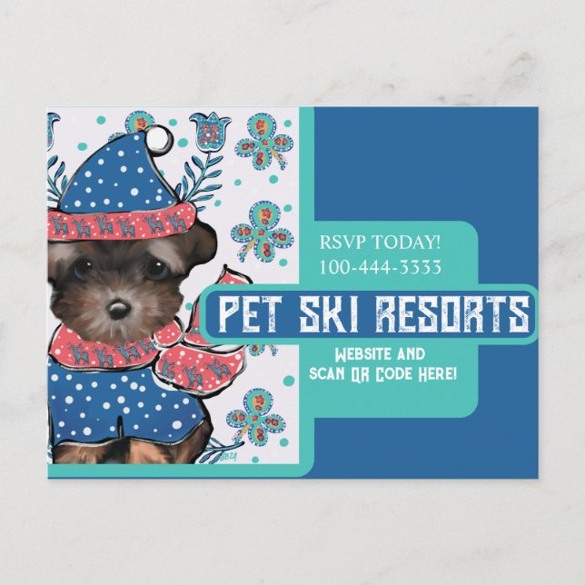 Yorkie Poo  Postcard (Front)
