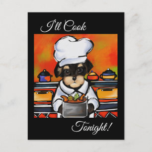 YORKIE POO POSTCARD