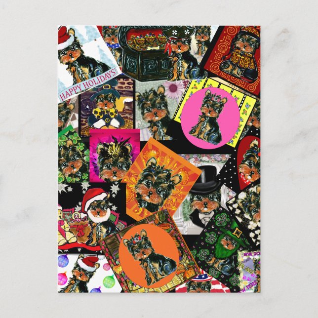 YORKIE POO POSTCARD (Front)