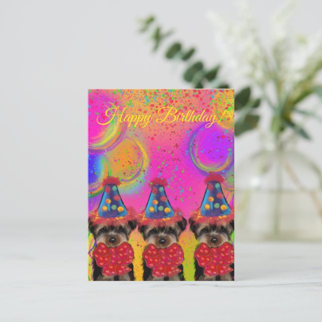 Yorkie Poo Postcard (Standing Front)