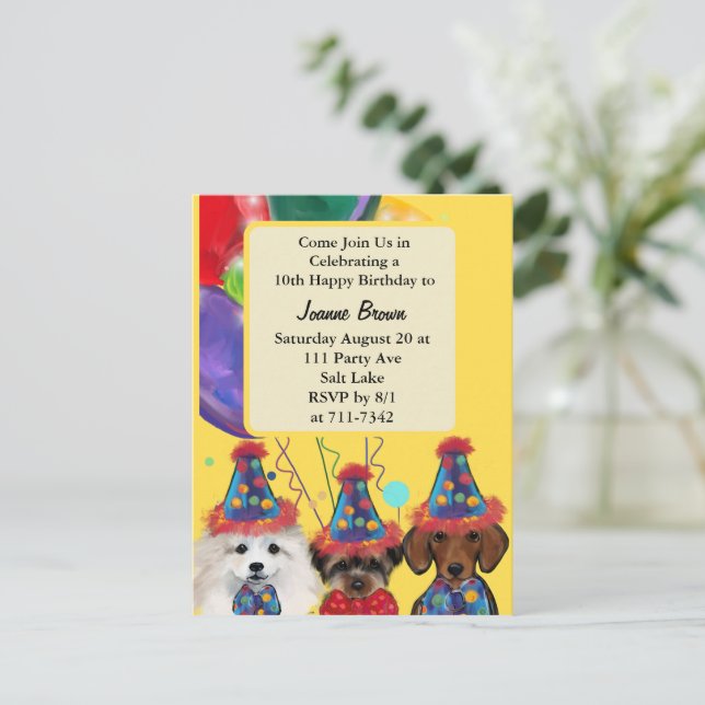 Yorkie Poo  Postcard (Standing Front)