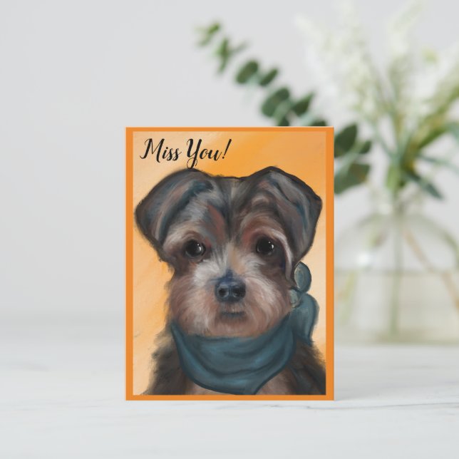 YORKIE POO          POSTCARD (Standing Front)