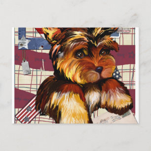 YORKIE POO POSTCARD