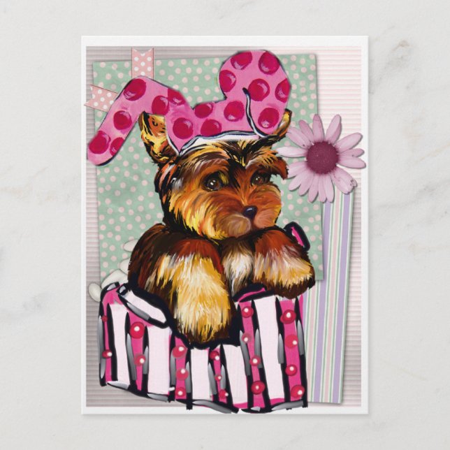 YORKIE POO POSTCARD (Front)