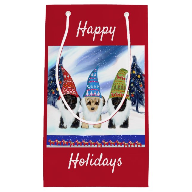 YORKIE POO SMALL GIFT BAG (Front)