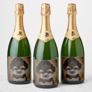 Yorkie Poo Sparkling Wine Label