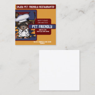 Yorkie Poo Square Business Card