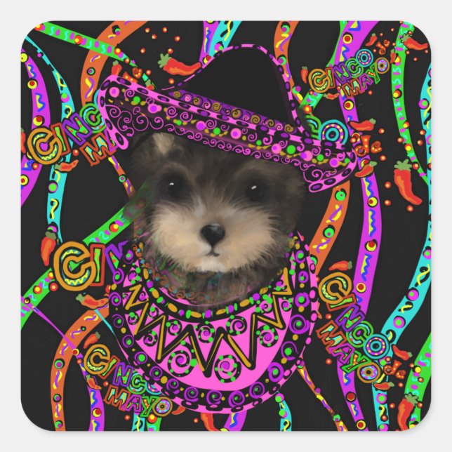 Yorkie Poo    Square Sticker (Front)