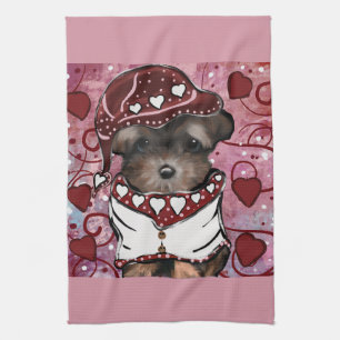 Yorkie Poo Tea Towel