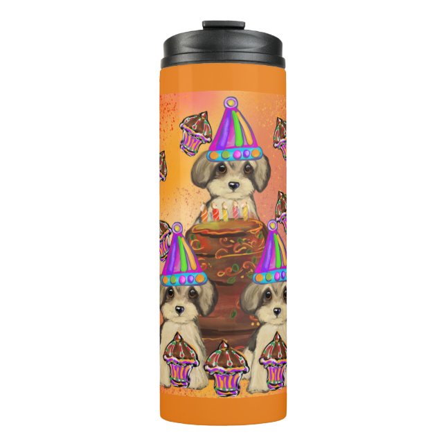 Yorkie Poo Thermal Tumbler (Front)
