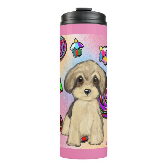 Yorkie Poo Thermal Tumbler (Front)