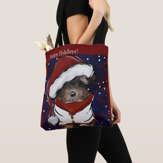 Yorkie Poo Tote Bag (Close Up)