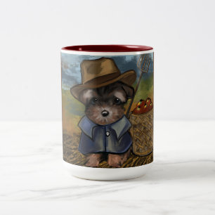 Yorkie Poo Two-Tone Coffee Mug