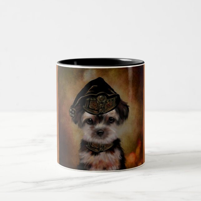 Yorkie Poo Two-Tone Coffee Mug (Center)